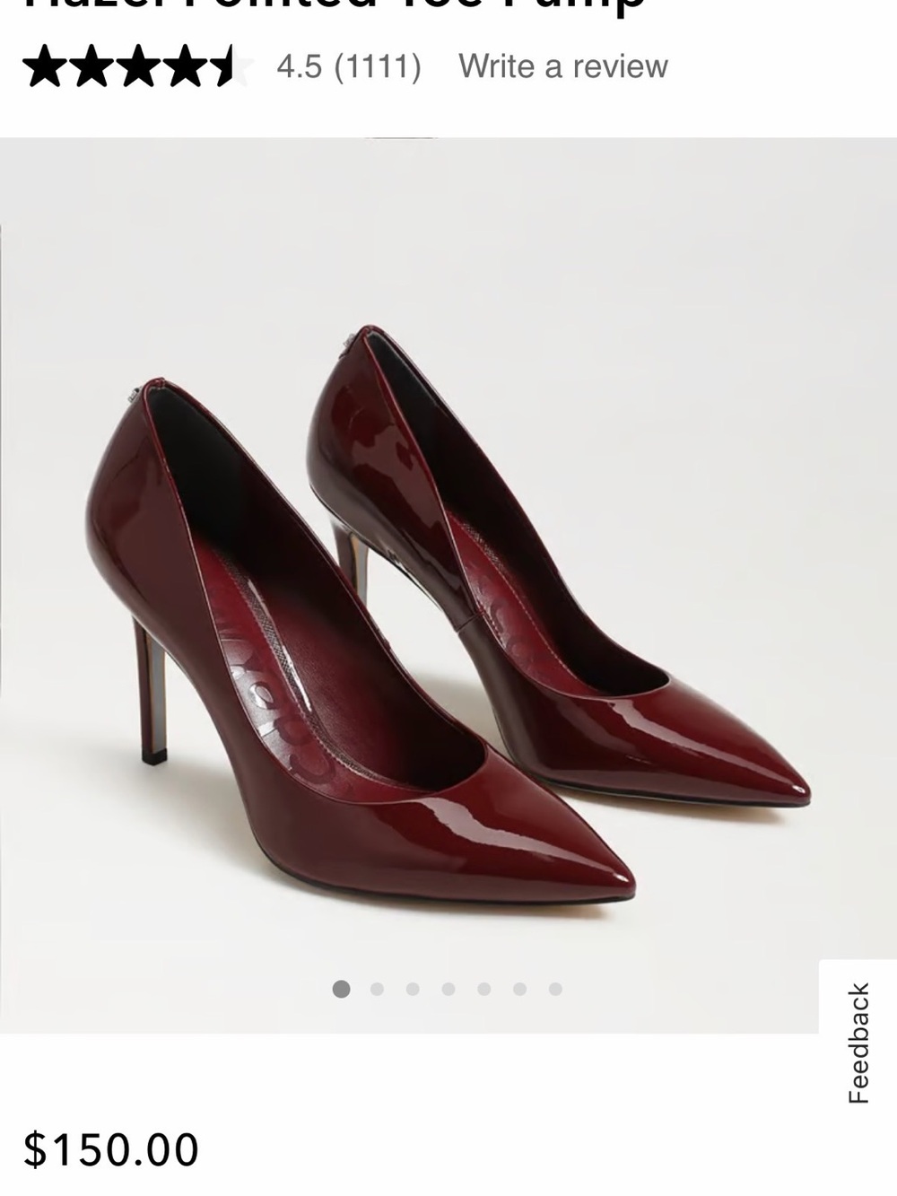 Sam Edelman NWT Pointed-Toe Stiletto Pump